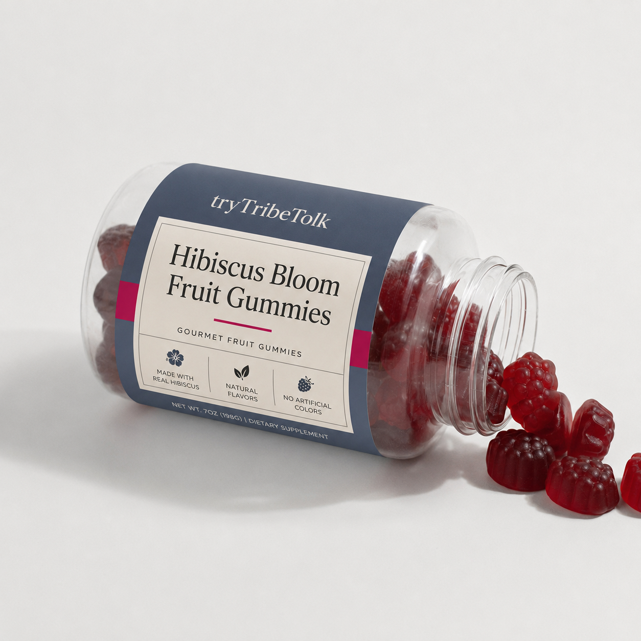 Hibiscus Bloom Fruit Gummies by tryTribeTolk