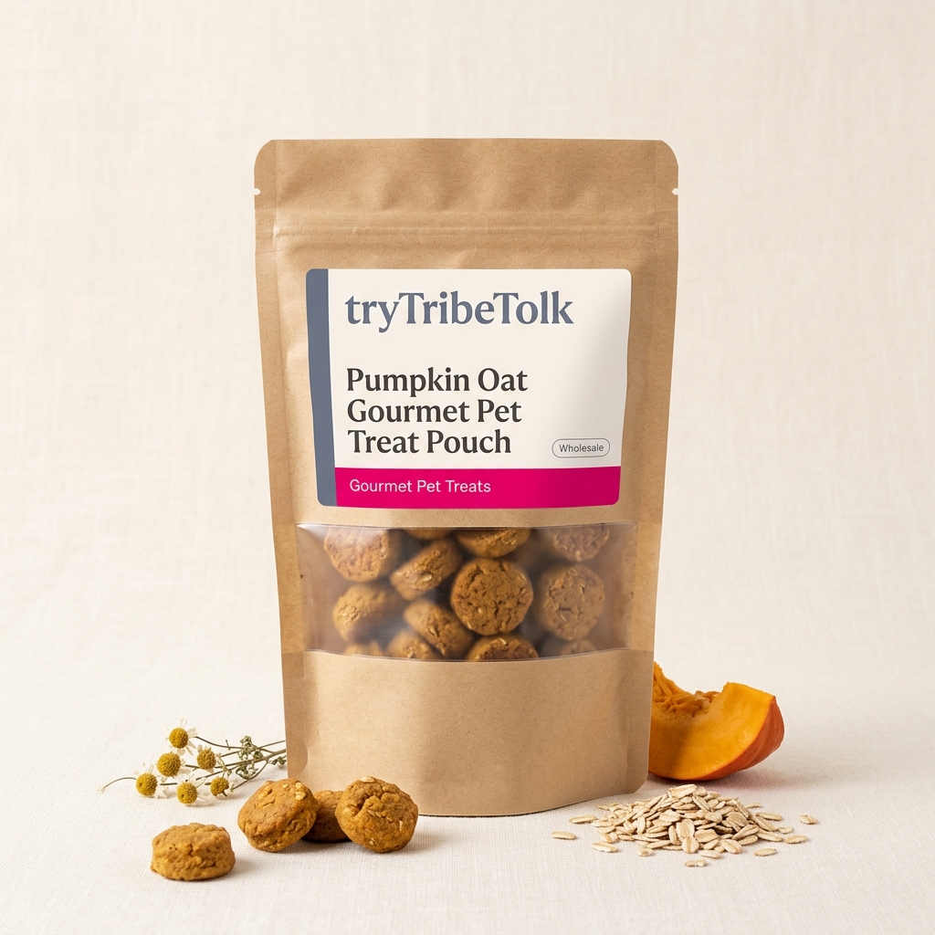Pumpkin Oat Gourmet Pet Treat Pouch - Image 2