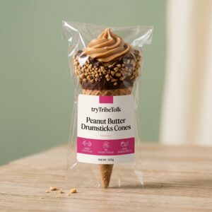 Peanut Butter Drumsticks Cones